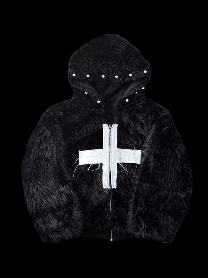 "CROSSCARD" HOODIE FUR