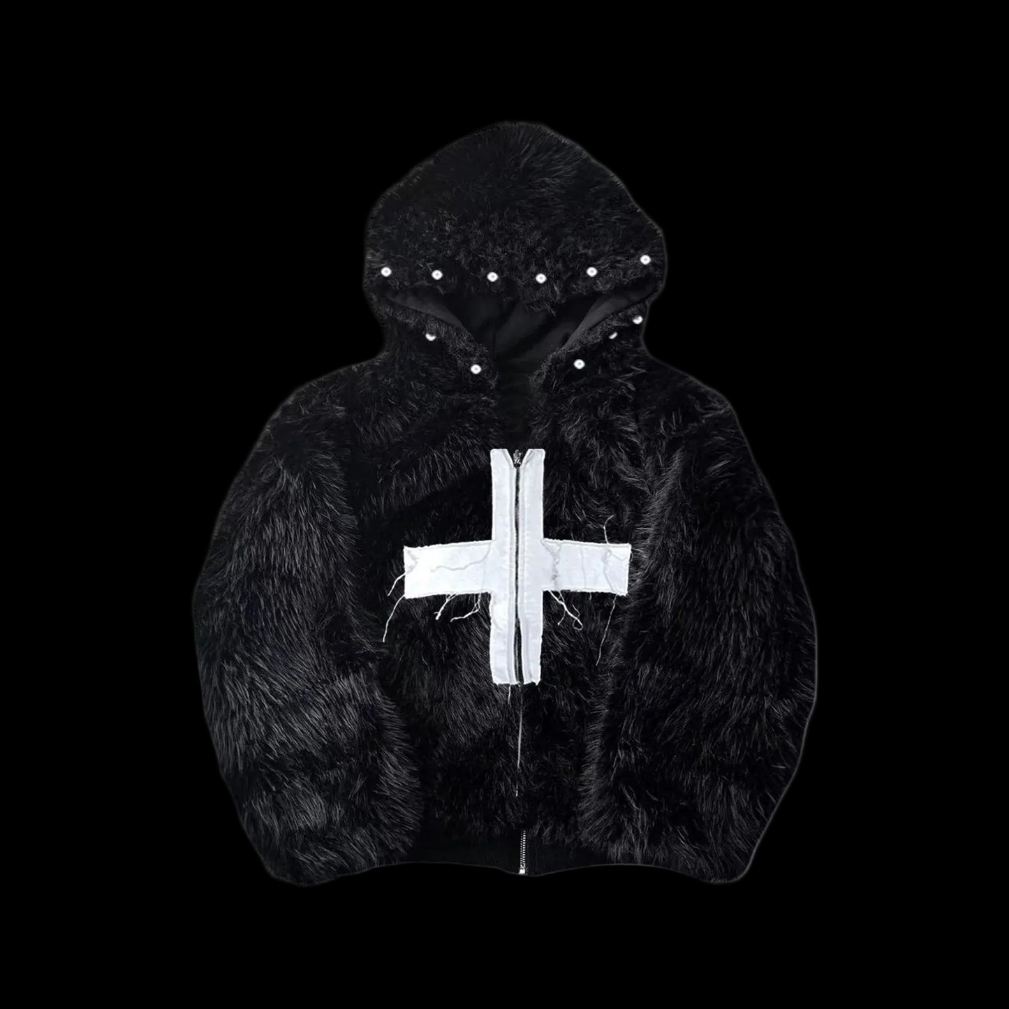 "CROSSCARD" HOODIE FUR