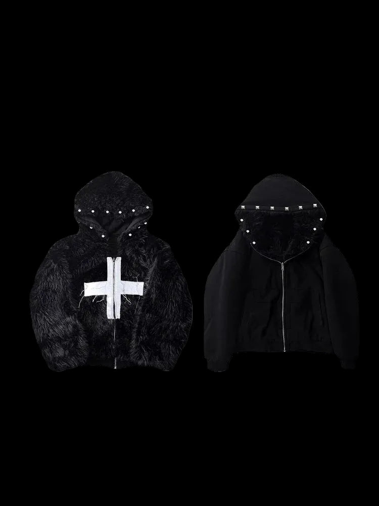 "CROSSCARD" HOODIE FUR